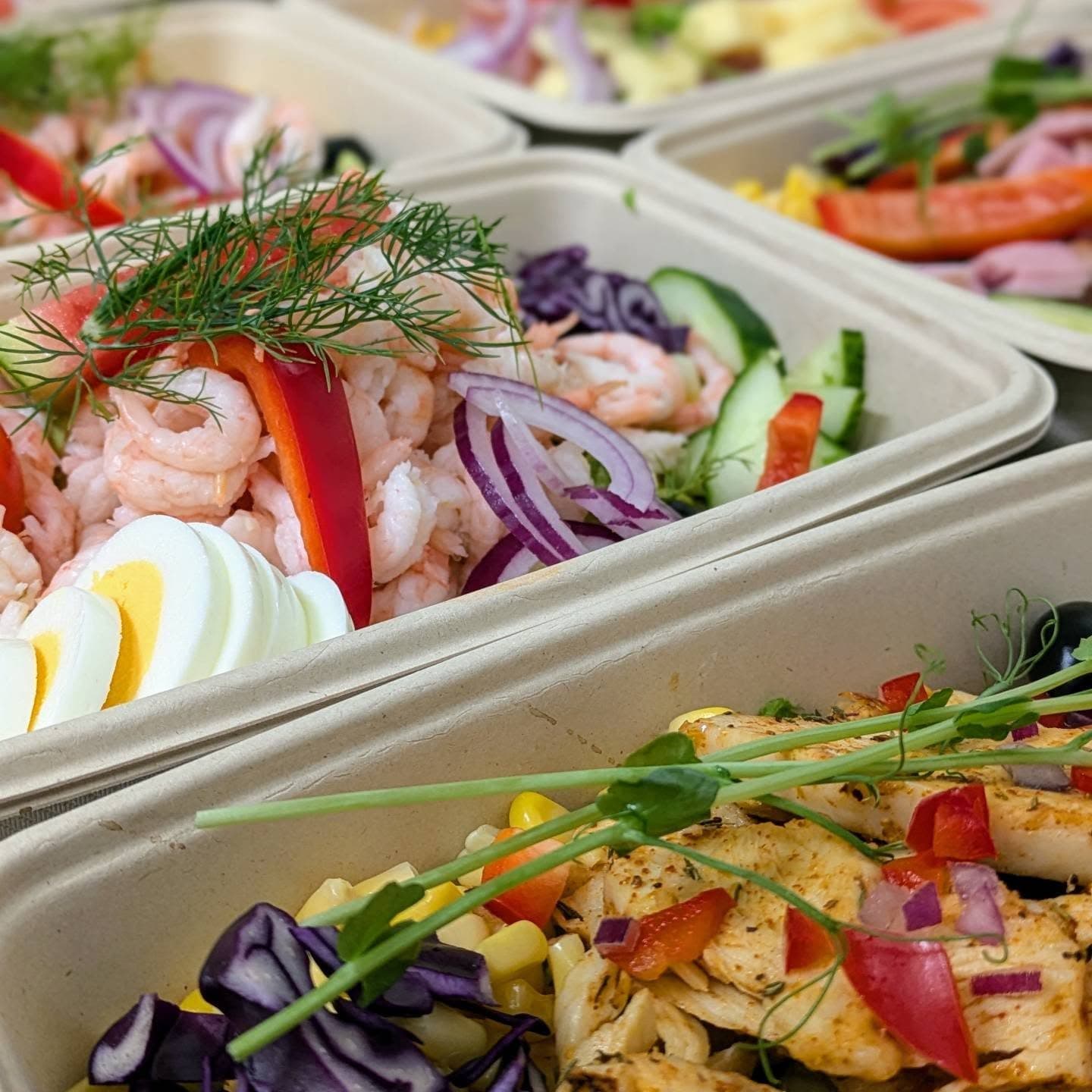Sallad till konferenslunch